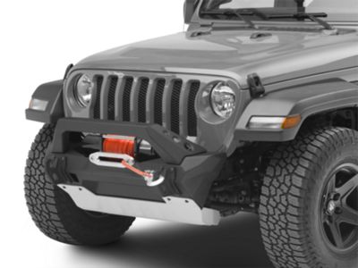 RIVAL 4x4 Jeep Wrangler Stubby Aluminum Front Bumper with Skid Plate ...