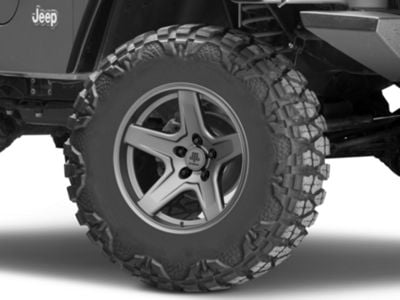 Mammoth Jeep Wrangler Boulder Charcoal Wheel X Mm Offset J Jeep Wrangler Tj