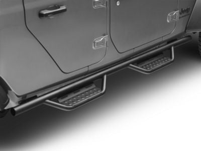 N-Fab Jeep Gladiator Cab Length RS Nerf Side Step Bars; Textured Black  519418012 (20-24 Jeep Gladiator JT) - Free Shipping