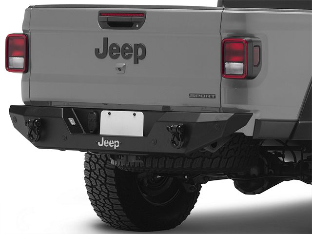 Jeep Licensed by RedRock HD Rear Bumper with LED Jeep Logo Backlight (20-24 Jeep Gladiator JT)