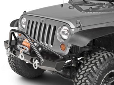 Poison Spyder Jeep Wrangler Brawler MID Width Front Bumper with Brawler ...