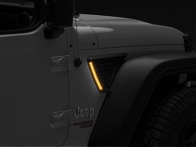 Raxiom Jeep Wrangler LED Fender Vent Lighting with DRL and Turn Signal ...