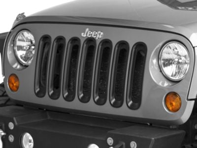 RedRock Jeep Wrangler Grille Inserts; Black J103873 (07-18 Jeep ...