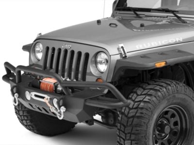 RedRock Jeep Wrangler Crawler-Max Full Width Winch Front Bumper J116325 ...