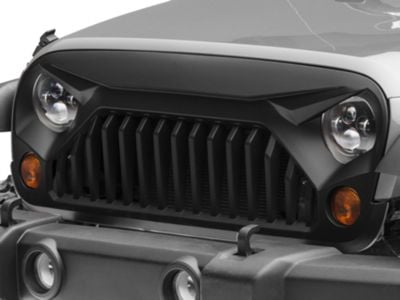 RedRock Jeep Wrangler Gladiator Grille; Matte Black J111776 (07-18 Jeep ...