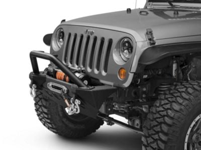 RedRock Jeep Wrangler Stubby Front Bumper J104448 (07-18 Jeep Wrangler ...