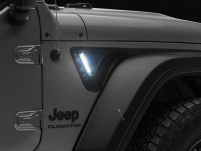 RedRock Jeep Gladiator Fender Vent Lights J169184 (20-25 Jeep Gladiator ...