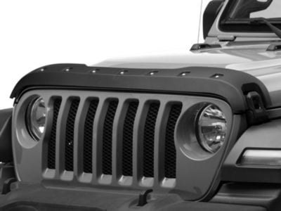 RedRock Jeep Wrangler Hood Protector; Black J169183 (18-24 Jeep ...