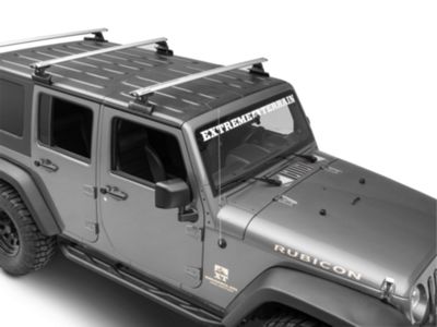 Rhino-Rack Jeep Wrangler Vortex RLT600 3-Bar Backbone Roof Rack; Silver ...