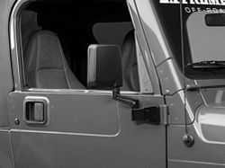 OPR Side Mirror; Passenger Side; Black (87-02 Jeep Wrangler YJ & TJ)