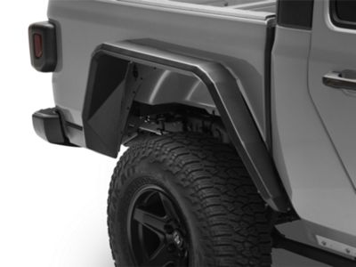 Road Armor Jeep Gladiator Stealth Rear Fender Flares; Textured Black ...