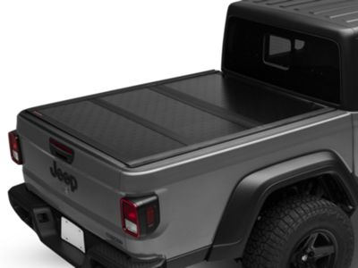 Rough Country Jeep Gladiator Low Profile Hard Tri-Fold Tonneau Cover ...