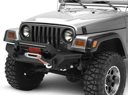 Rough Country Full Width LED Winch Front Bumper (87-06 Jeep Wrangler YJ & TJ)
