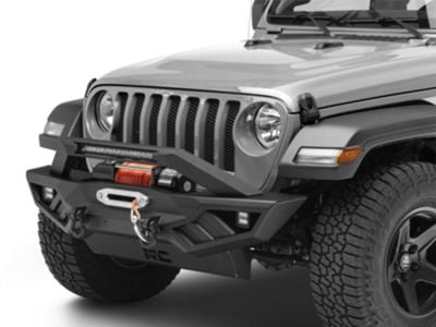 Rough Country Jeep Wrangler Full Width Off-Road Front Bumper 10645A (18 ...