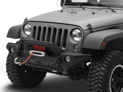 Deegan 38 Jeep Wrangler 9,500 lb. Winch with Black Synthetic Rope and ...