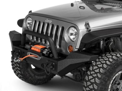 Rugged Ridge Jeep Wrangler XHD Front Bumper with Over-Rider Hoop and ...