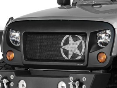 Rugged Ridge Jeep Wrangler Spartan Grille w/ Star Insert 12034.31 (07-18  Jeep Wrangler JK)