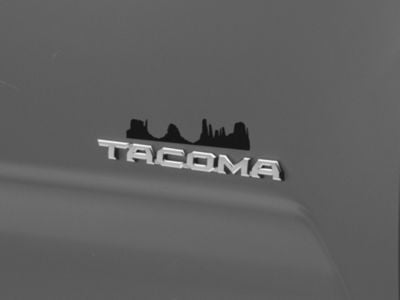 SEC10 Tacoma Over the Logo Canyon Decal; Matte black TT43919 (05-24 ...