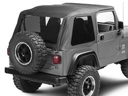 Smittybilt Bowless Combo Soft Top with Tinted Windows (97-06 Jeep Wrangler TJ, Excluding Unlimited)