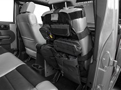 Smittybilt G.E.A.R. Custom Fit Front Seat Cover; Black (87-18 Jeep Wrangler YJ, TJ, & JK)
