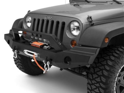 Jeep Wrangler WJ2 Full Width Front Bumper with LED Light Bar Mount ...